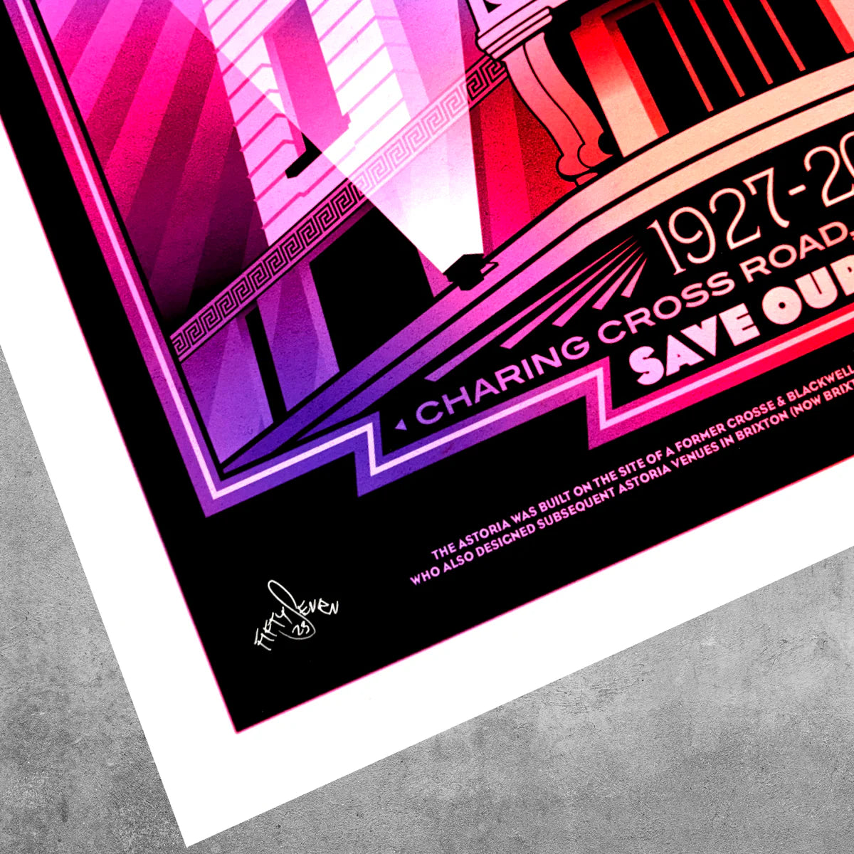 London Astoria ‘Spectrum’ Poster Print – Limited Edition Of Only 50