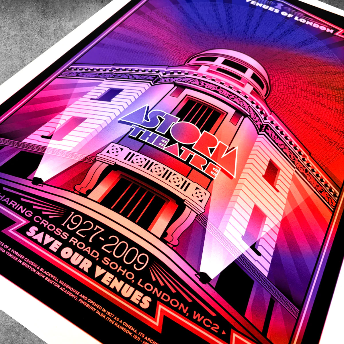 London Astoria ‘Spectrum’ Poster Print – Limited Edition Of Only 50