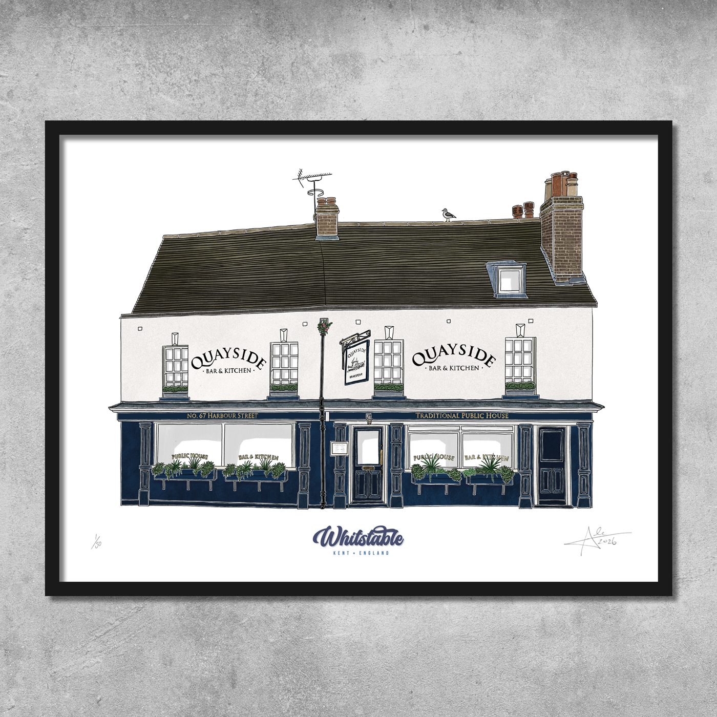 Quayside Bar & Kitchen - Limited Edition of 50 - A3 Colour Prints