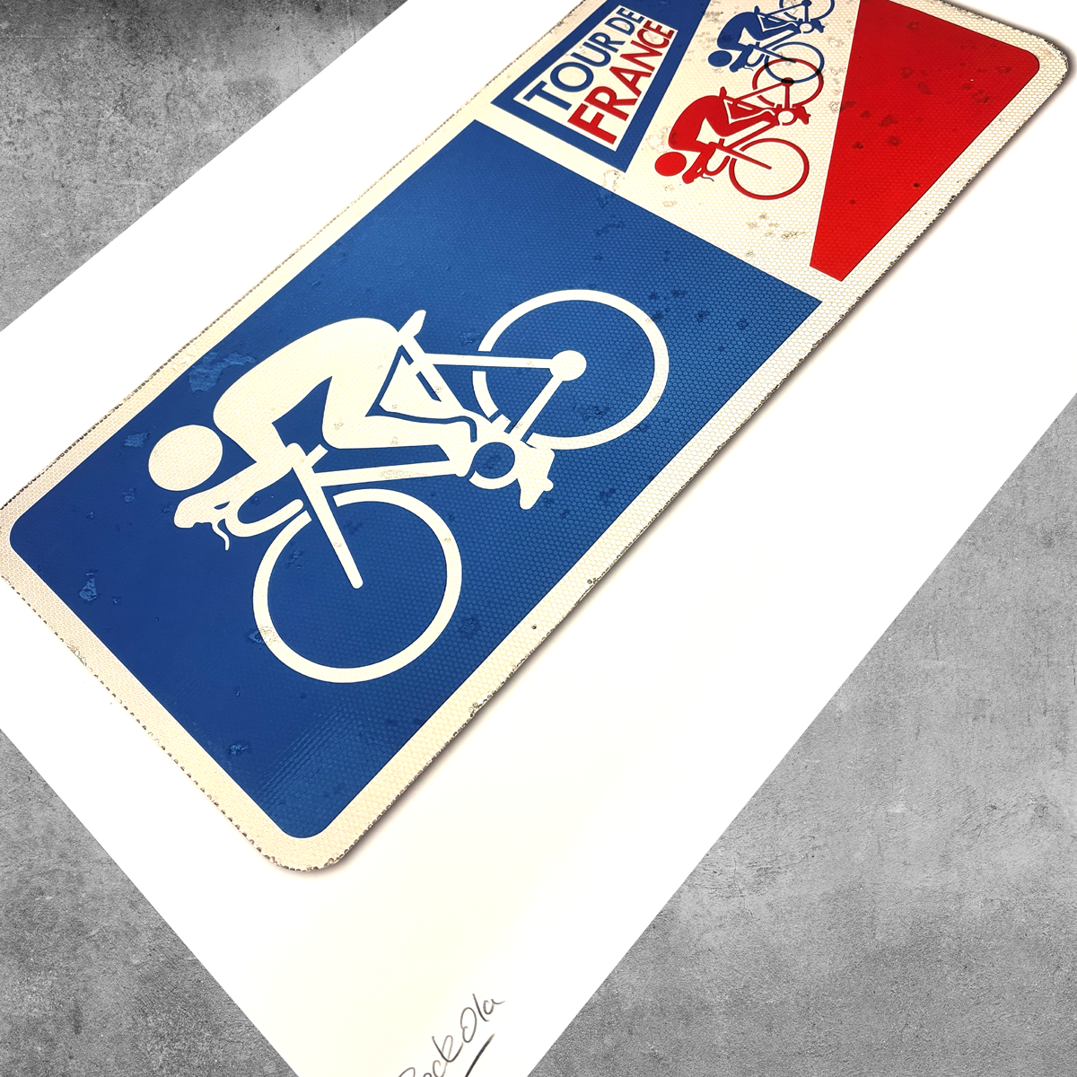 Rock'n'Road Sign Print - Tour De France - Limited Edition of 25