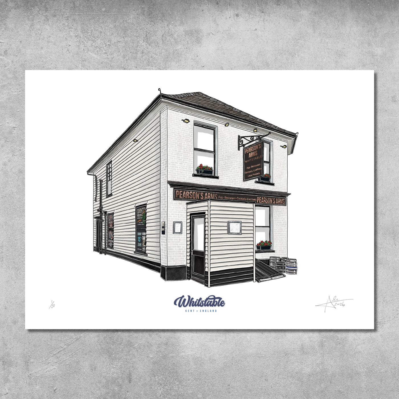 The Pearsons Arms - Limited Edition of 50 - A3 Colour Prints