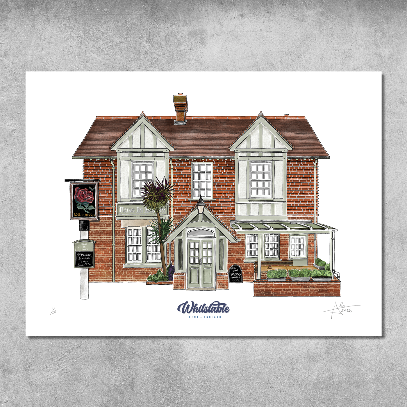 The Rose In Bloom - Limited Edition of 50 - A3 Colour Prints
