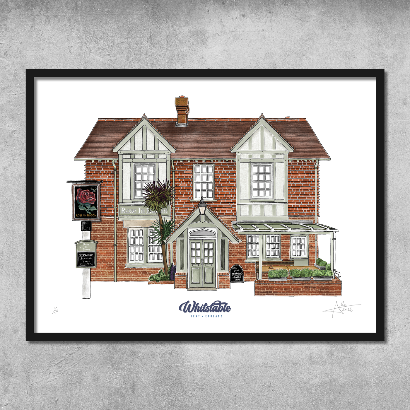 The Rose In Bloom - Limited Edition of 50 - A3 Colour Prints