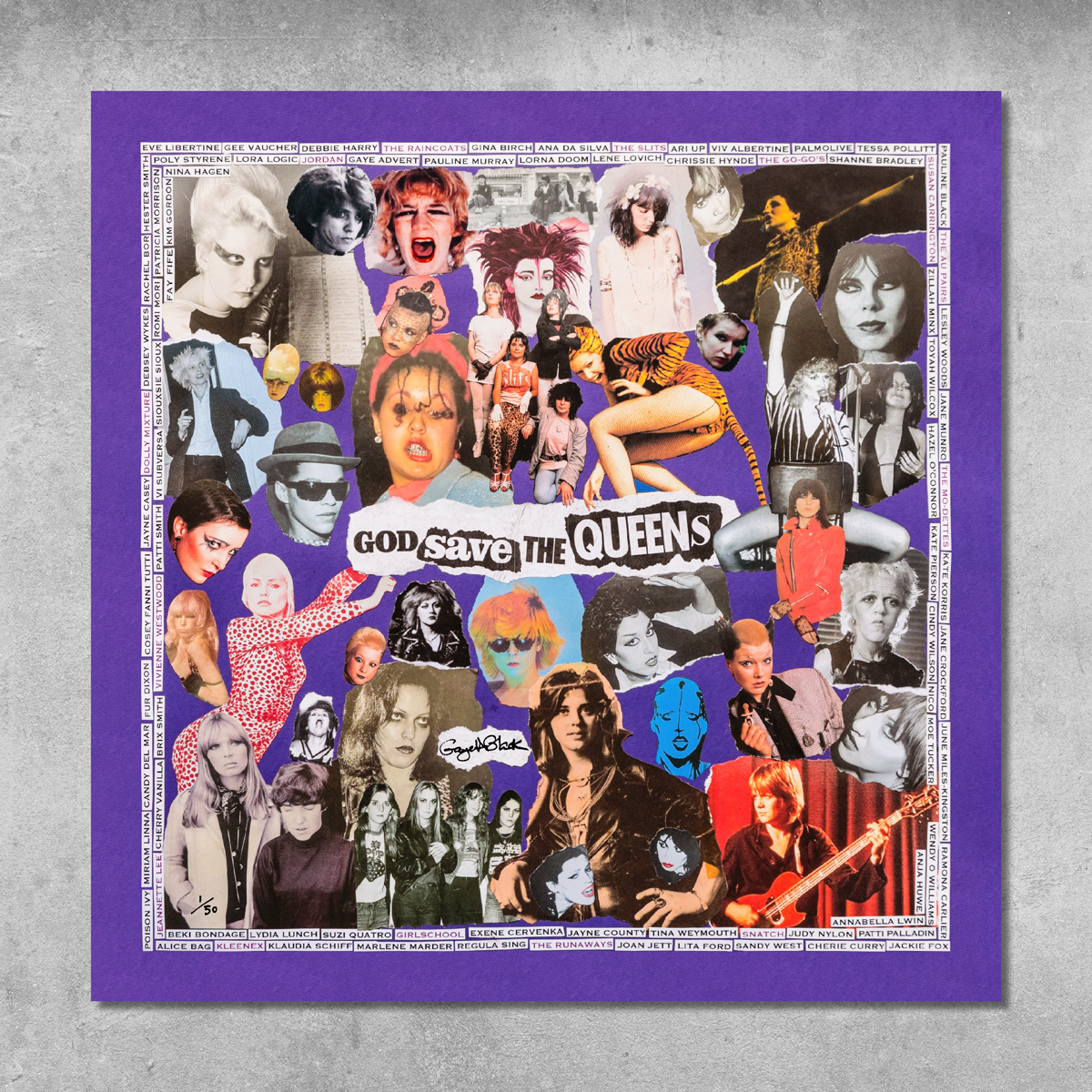 God Save The Queens - Punk Rock Poster Print - Limited Edition Of Only 50