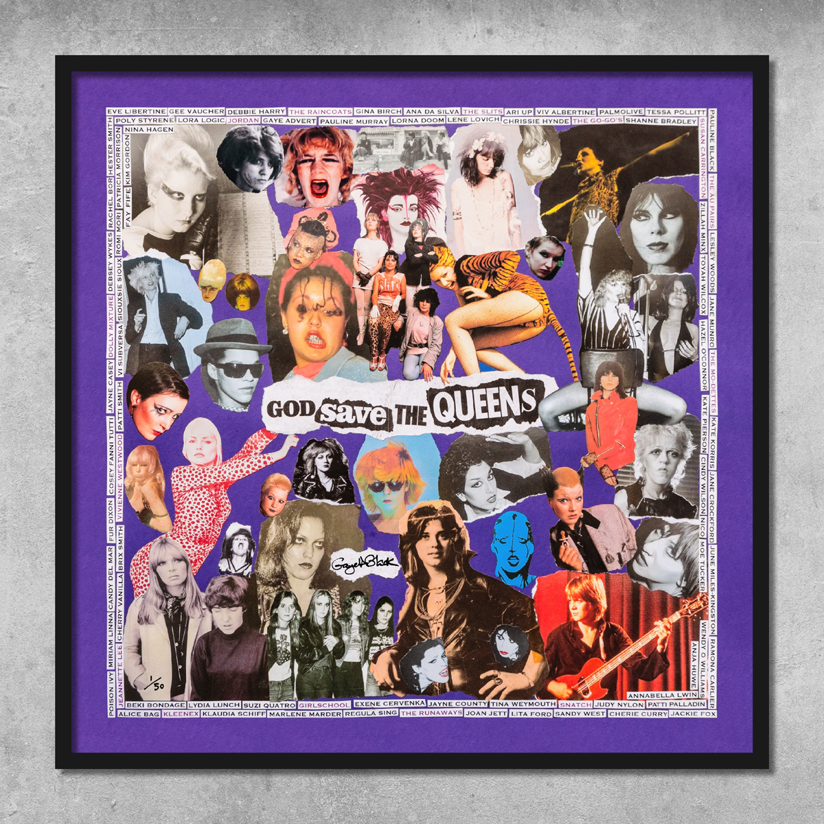 God Save The Queens - Punk Rock Poster Print - Limited Edition Of Only 50