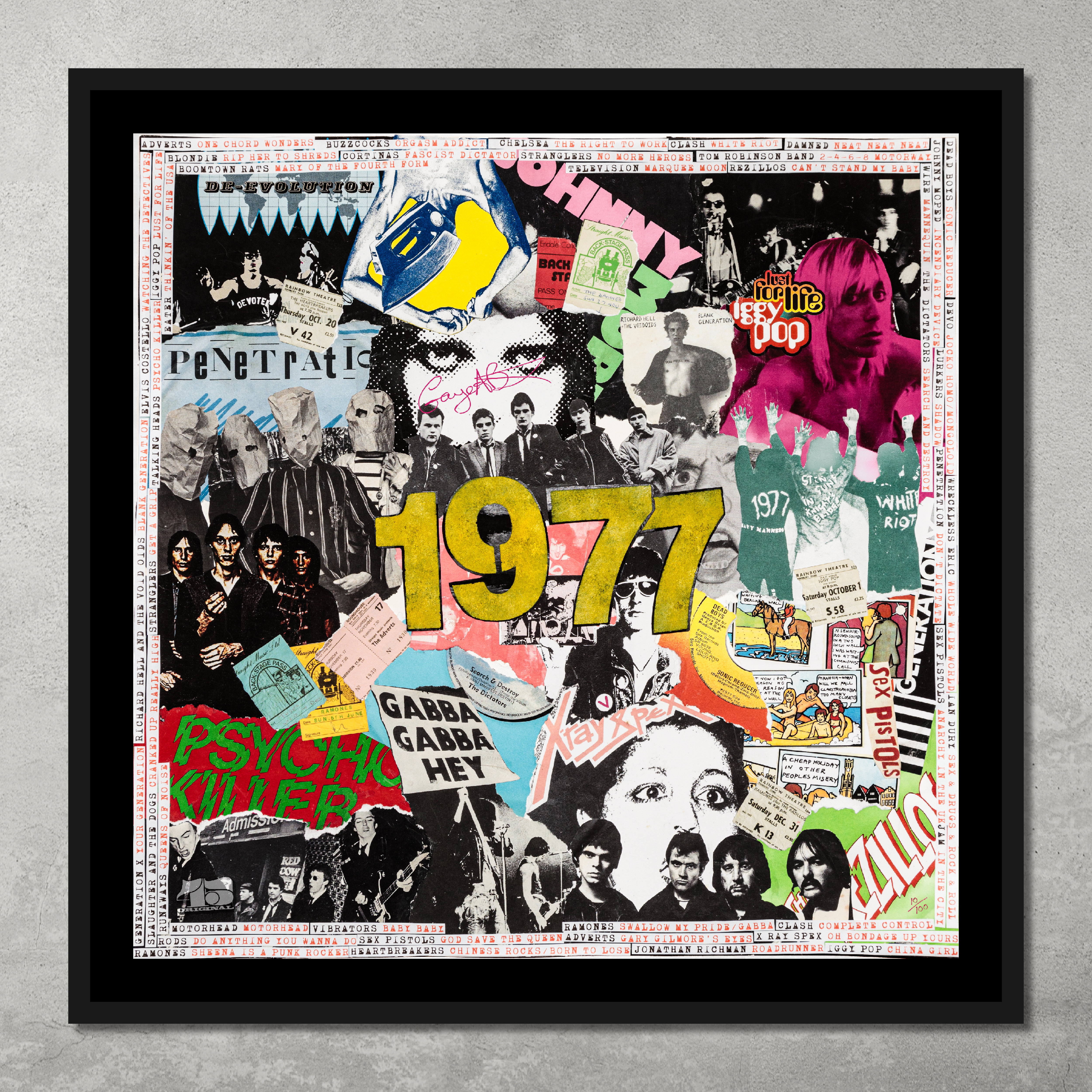 1977 – Punk Rock – Poster Print – Limited Edition Of Only 100 - Signed by Gaye Black