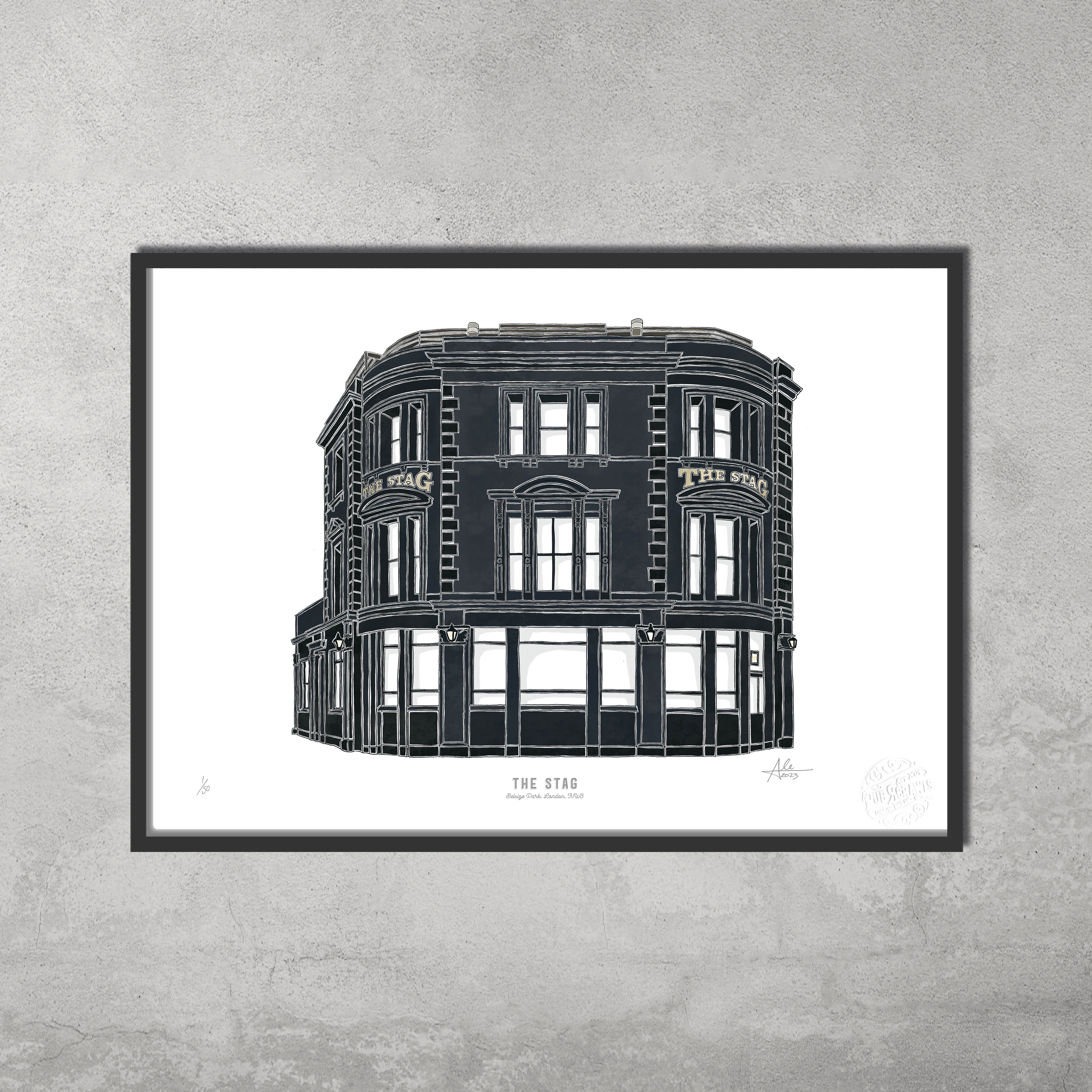 The Stag – Limited Edition of 50 – A3 Colour Prints