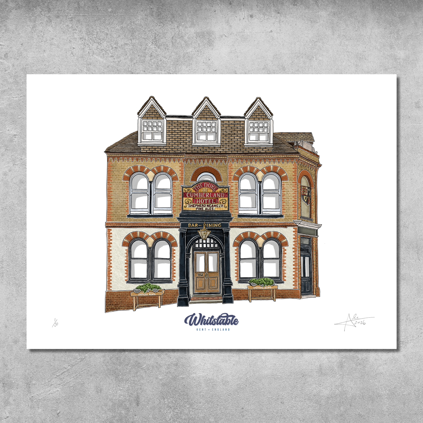 The Duke of Cumberland - Limited Edition of 50 – A3 Colour Prints