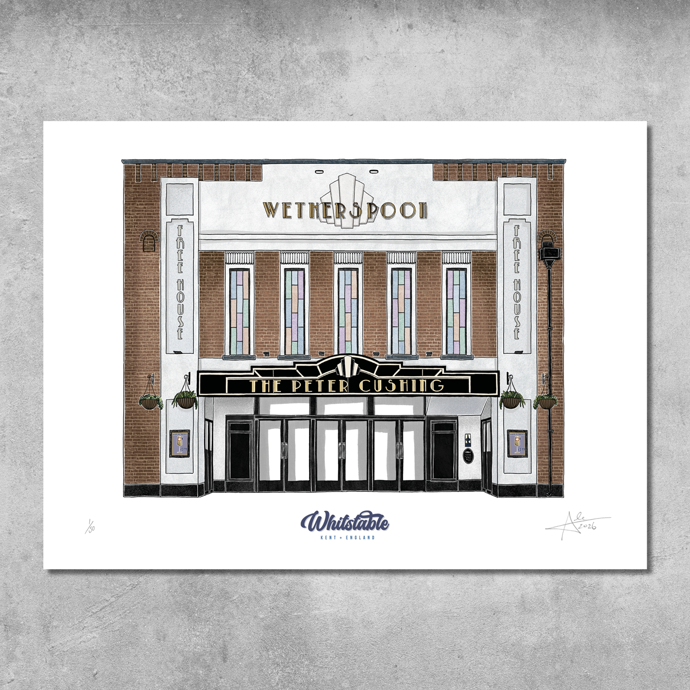 The Peter Cushing - Limited Edition of 50 - A3 Colour Prints
