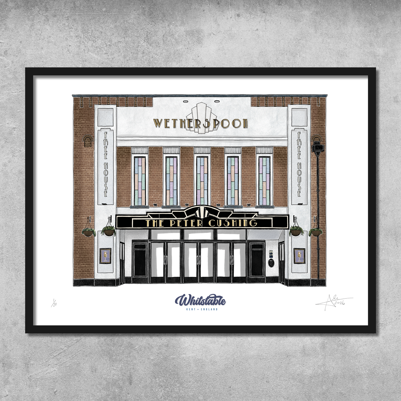 The Peter Cushing - Limited Edition of 50 - A3 Colour Prints